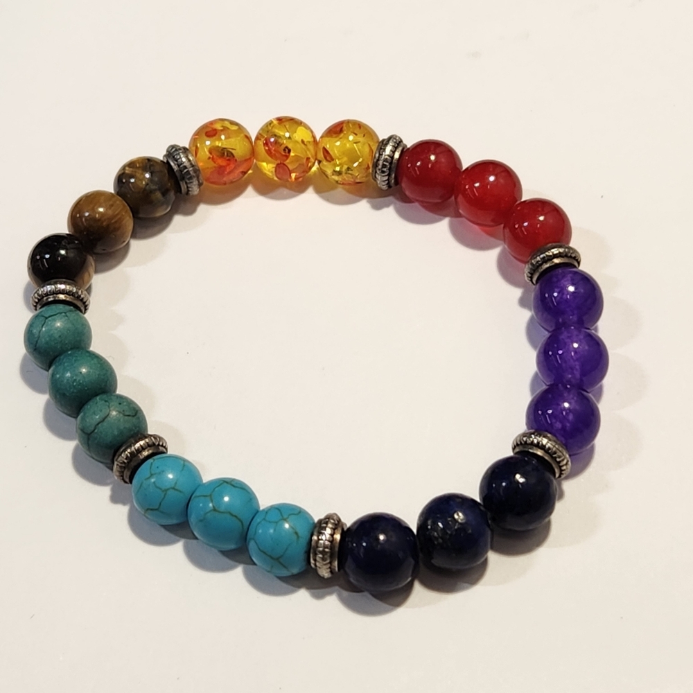 ​✨7 Chakra Healing Crystal Stone Bracelet - Zen Energy ✨